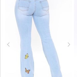 Fashion nova flare stretch jeans